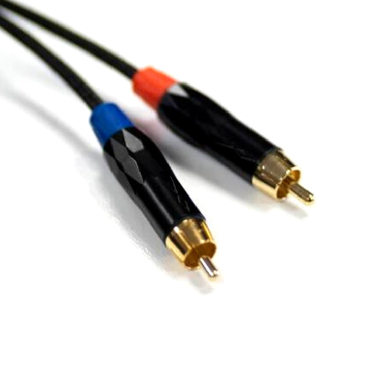 Kabel wieloparowy 2 x RCA - 2 x RCA, kabel 1m Basic Line by ZiKE Labs 