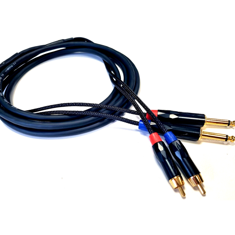 Kabel wieloparowy 2 x RCA - 2 x TS, kabel 3m Basic Line by ZiKE Labs   (1)