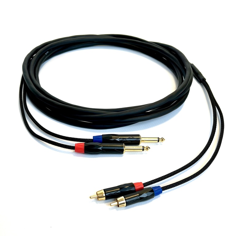 Kabel 2-kanałowy RCA - TS 5m (1)
