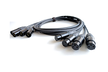Kabel wieloparowy 4 x XLRf - 4 x XLRm, kabel 2,5m Basic Line by ZiKE Labs  (2)