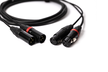 Kabel wieloparowy 2 x XLRf - 2 x XLRm, kabel 2,5m  Basic Line by ZiKE Labs (2)